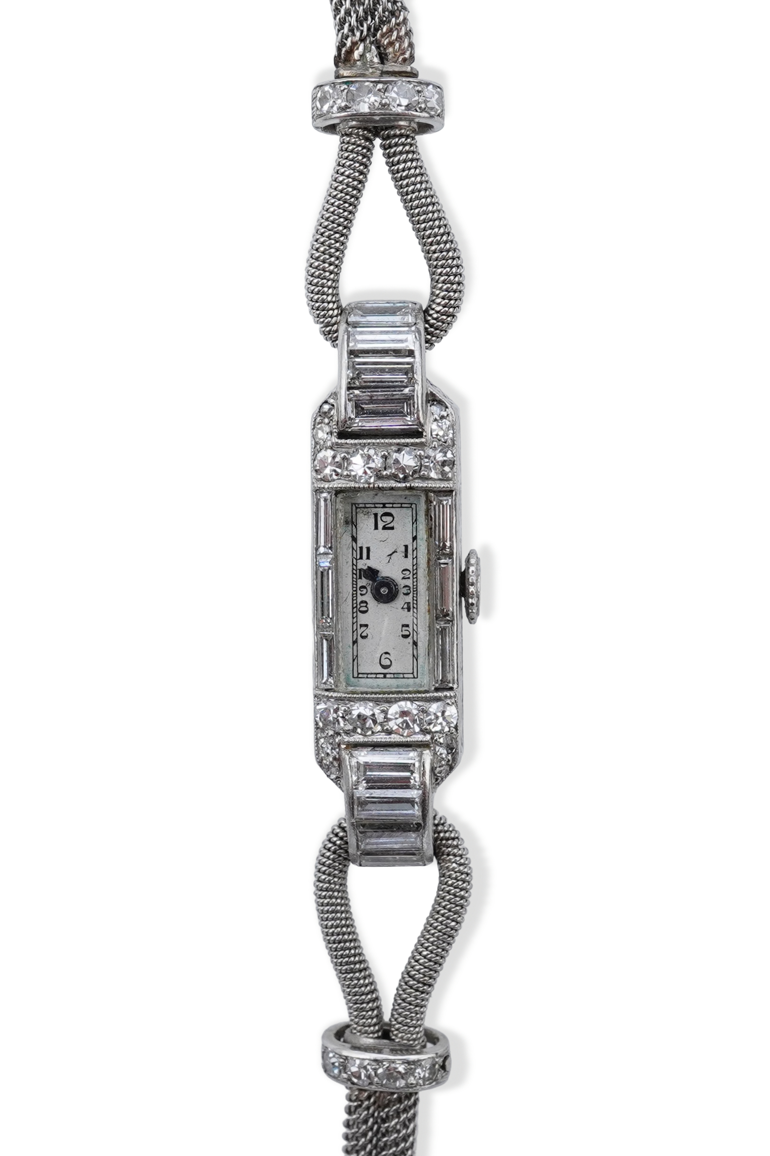 Boucheron, a lady's Art Deco diamond watch, France, circa 1933